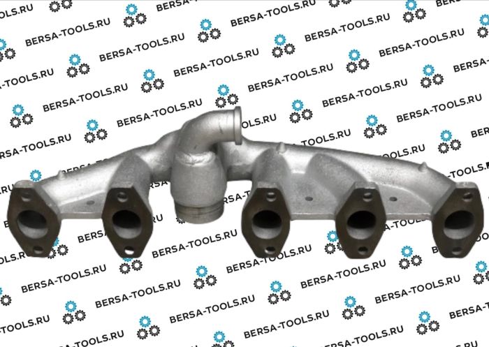 Чугунный выпускной коллектор VW 2.5 TDI для механической коробки передач (070253017A)