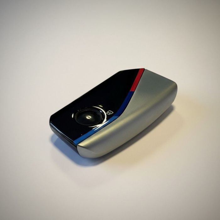 Корпус смарт ключа BMW для G, F, U series  (Цвет: Серебро, Кнопка «Ромб»)