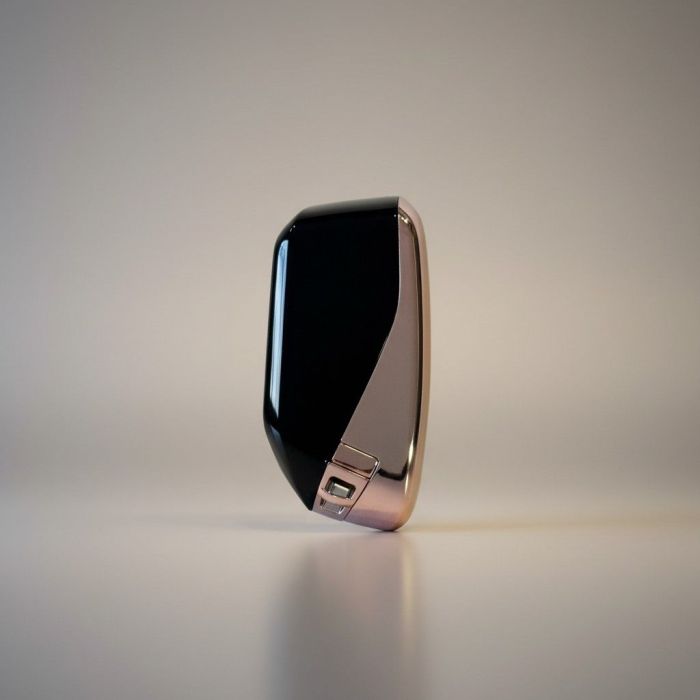 Корпус смарт ключа BMW F-series, G-series (Цвет: Розовый, Кнопка «Звук»)