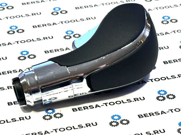 Рукоятка (ручка) АКПП с кнопкой для Opel Astra J, Insignia, Zafira C, Meriva B (черная экокожа)