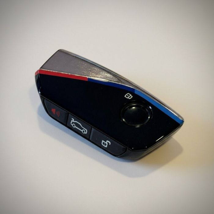 Корпус смарт ключа BMW F-series, G-series (Цвет: Розовый, Кнопка «Звук»)