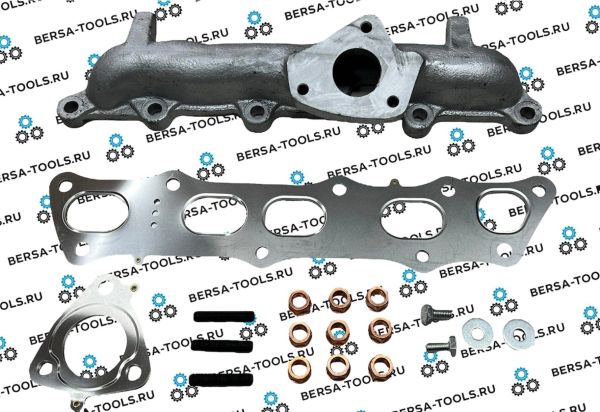 Чугунный выпускной коллектор Honda (18100-RBD-E01)