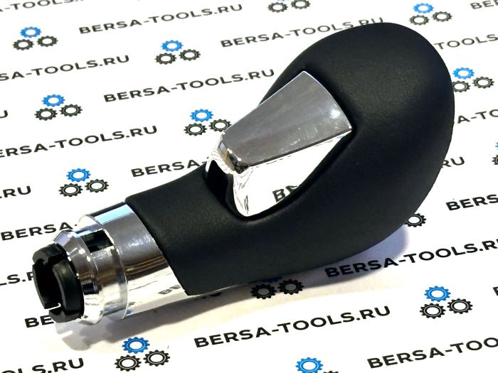 Рукоятка (ручка) АКПП с кнопкой для Opel Astra J, Insignia, Zafira C, Meriva B (черная экокожа)