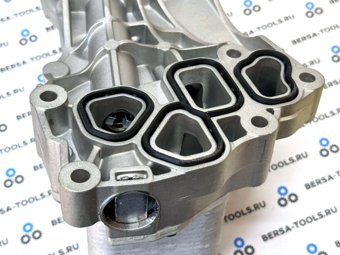 Алюминиевый корпус масляного фильтра BMW B36C, B38B, B46C, B46D, B48C, B48D (11428661958, 11428649177, 11428580412)