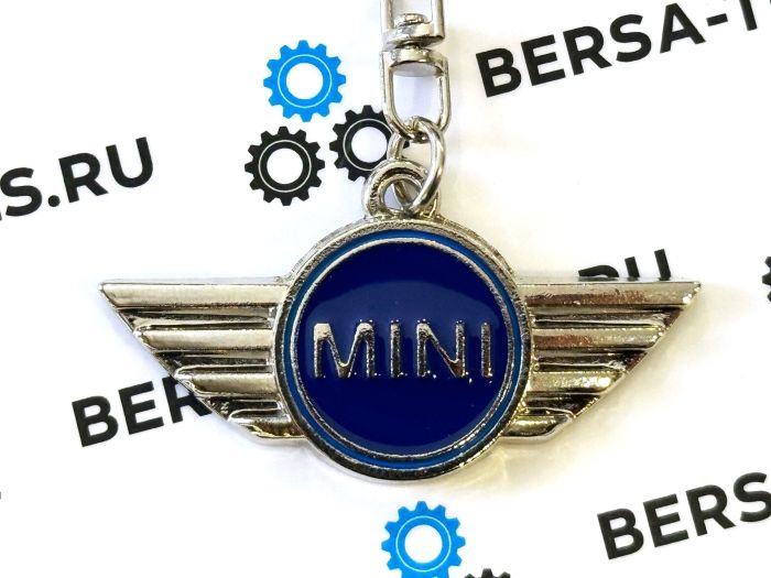 Металлический брелок с логотипом MINI (Синий)