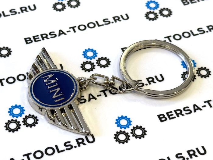 Металлический брелок с логотипом MINI (Синий)