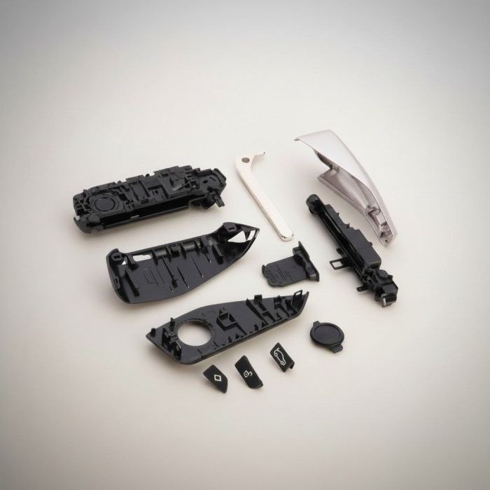 Корпус смарт ключа BMW для G, F, U series (Цвет: Розовый, Кнопка «Ромб»)