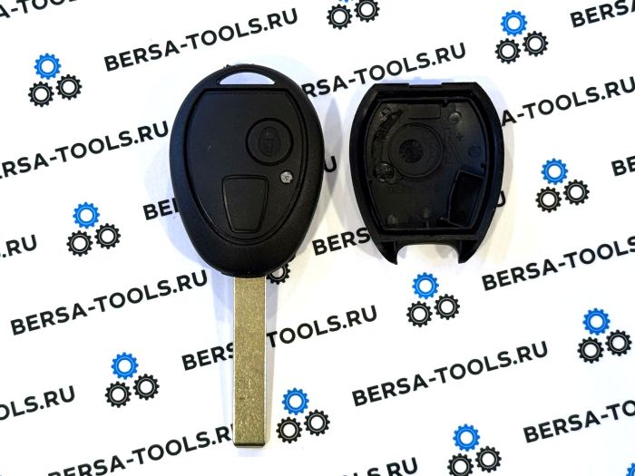 Корпус ключа Land Rover Rover 75, BMW, Mini Cooper (2 кнопки, лезвие HU92)