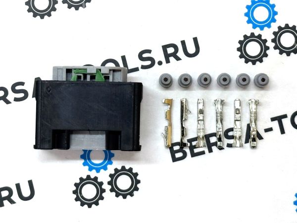 Разъем 6-контактный 1-967616-1, 61138383300, 7M0973119 для VAG, KIA, Hyundai, Ford, BMW, Land Rover, Dodge, Mercedes-Benz, Ford, Lada (ВАЗ) и др.