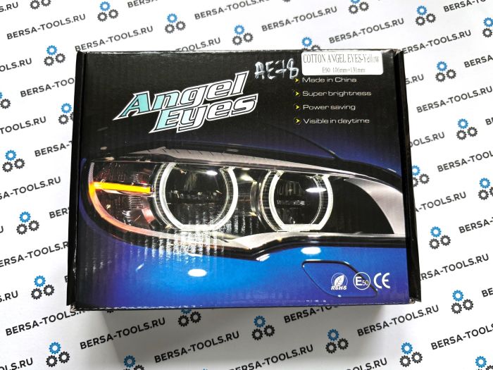 Ангельские глазки (Cotton LED) BMW E90 LCI (рестайл) (Оранжевый)