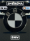 Эмблема BMW черно-белая 82 мм 51147057794 (3М скотч, 2 pin)