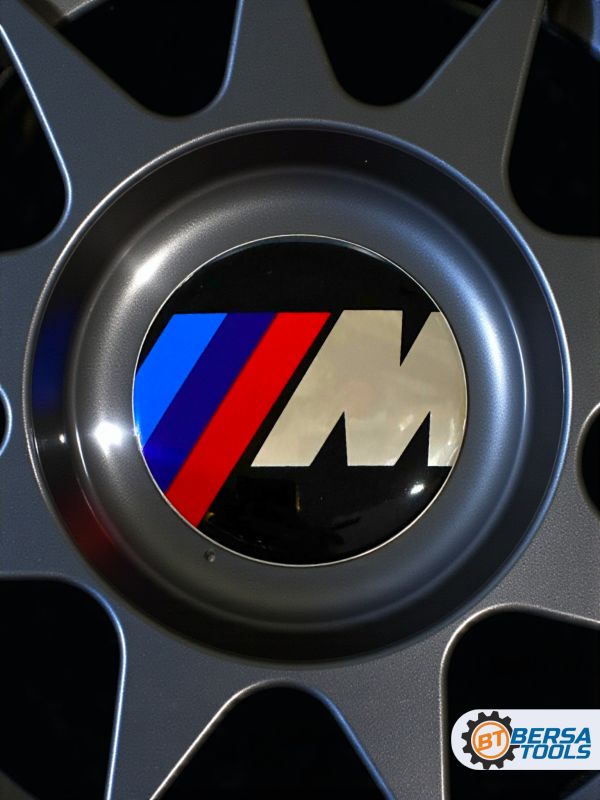 Наклейки на колесные диски, 65 мм, BMW М стиль (5 шт)