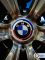 Наклейки на колесные диски, 56 мм, BMW с полосками (5 шт)