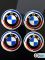 Наклейки на колесные диски, 65 мм, BMW с полосками (5 шт)