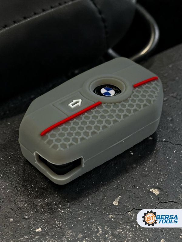 Силиконовый чехол для смарт-ключа мотоцикла BMW, серый