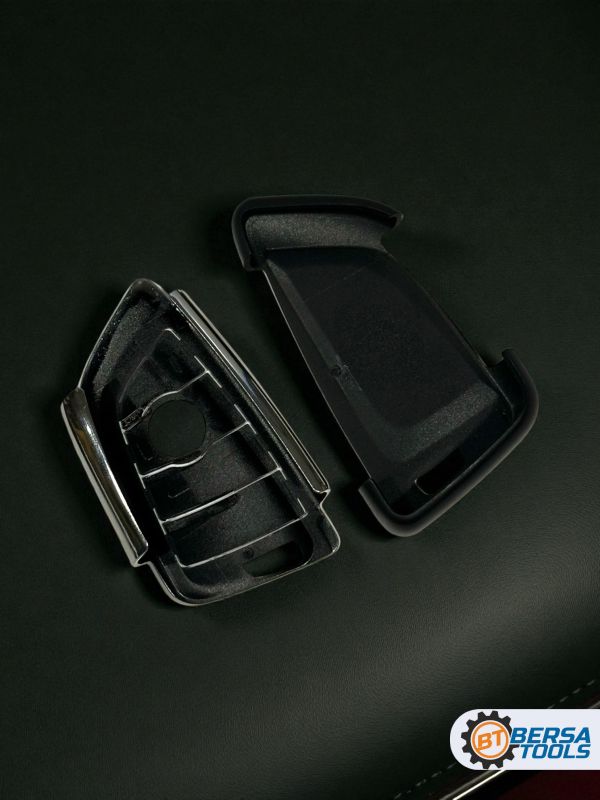 Чехол для смарт-ключа BMW 4 кнопки, хром