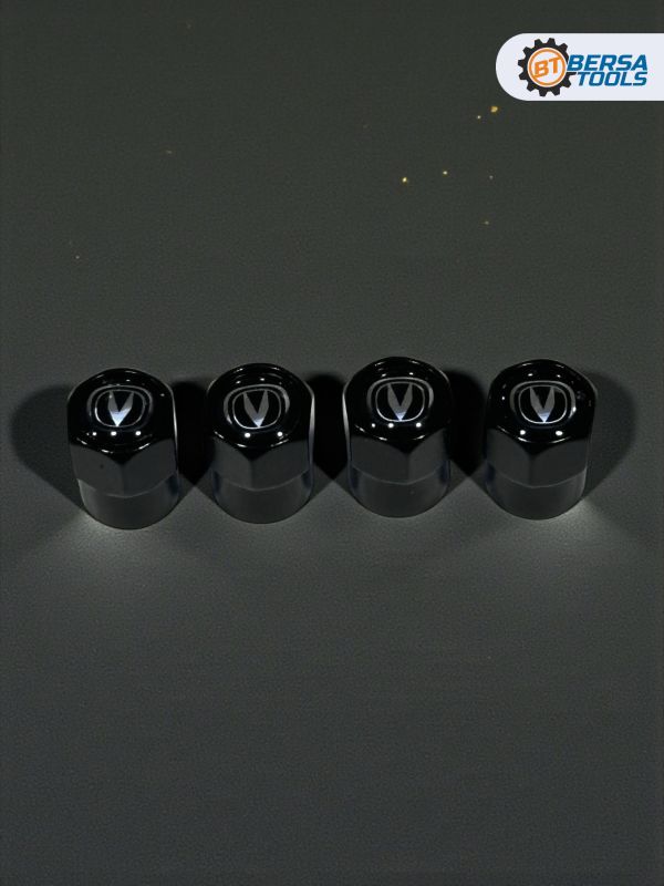 Колпачки на ниппель с эмблемой Changan черные, 4 шт