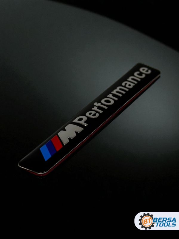 Шильдик наклейка M-Performance, 8.5 х 1.2 см, черная