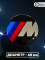 Наклейки на колесные диски, 60 мм, BMW М стиль (5 шт)