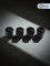 Колпачки на ниппель с эмблемой Jaguar черные, 4 шт