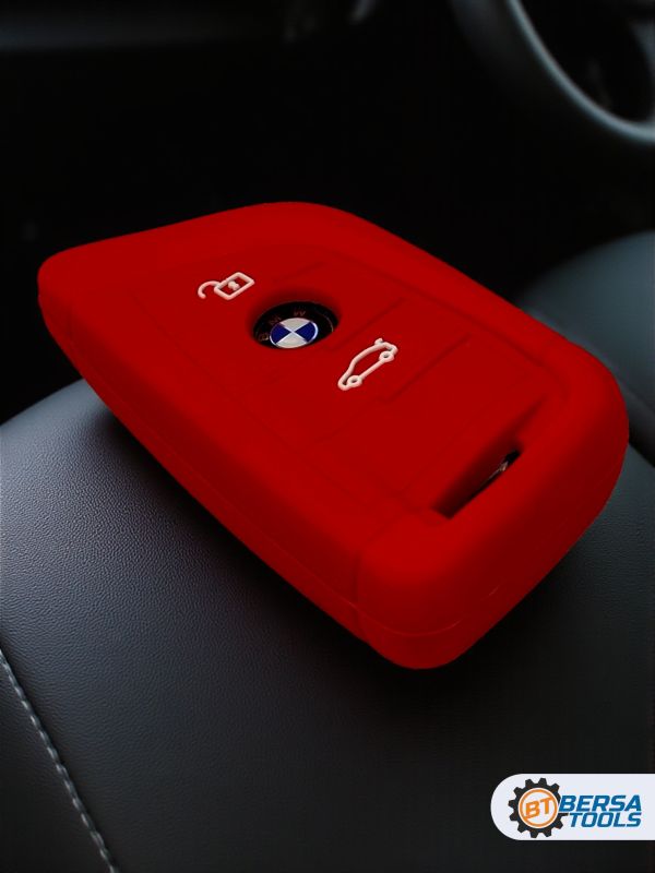 Силиконовый чехол для смарт-ключа BMW, красный