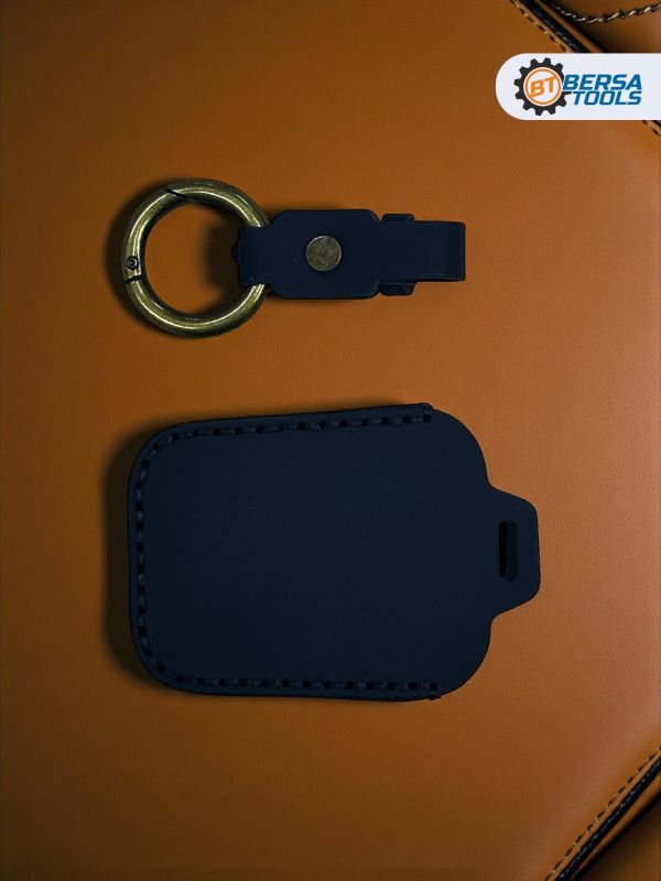 Кожаный чехол для ключа BMW i3, i8 черного цвета