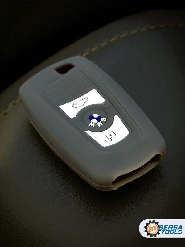 Силиконовый чехол для смарт-ключа BMW F-series, серый