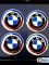 Наклейки на колесные диски, 60 мм, BMW с полосками (5 шт)