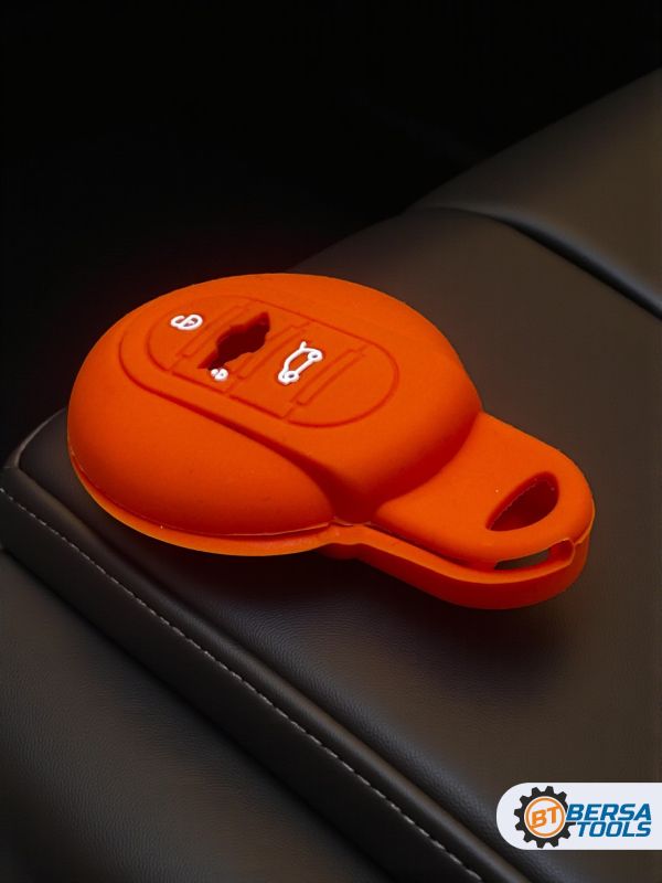 Силиконовый чехол для смарт-ключа Mini Cooper, оранжевый