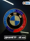 Эмблема в руль BMW, 45 мм, с надписью