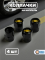 Колпачки на ниппель с эмблемой Chevrolet черные, 4 шт