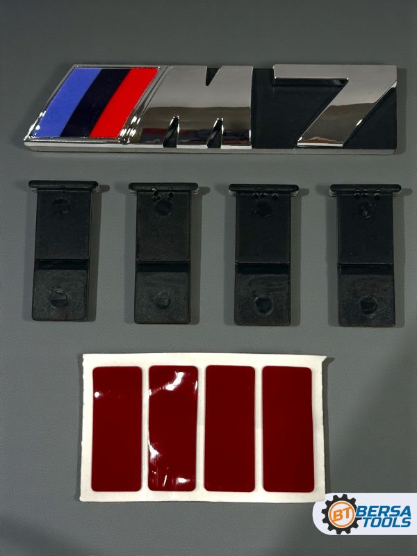 Эмблема-шильдик на решетку M7 BMW, 85 мм, хром