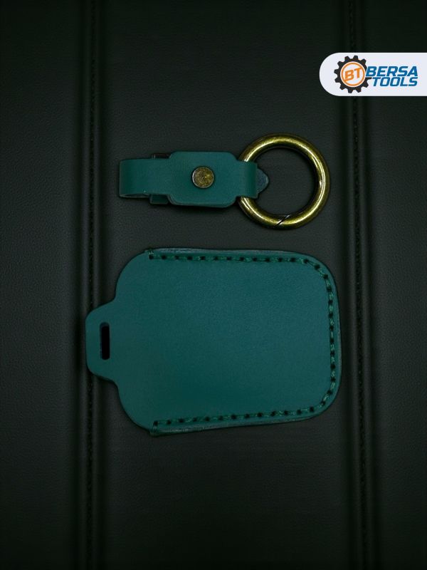 Кожаный чехол для ключа BMW i3, i8 зеленого цвета
