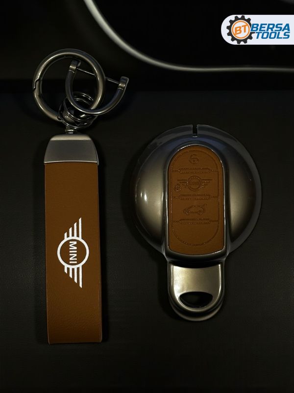 Алюминиевый чехол для смарт-ключа Mini Cooper, коричневый