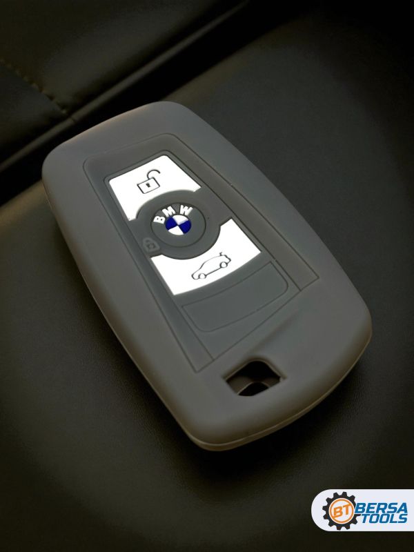 Силиконовый чехол для смарт-ключа BMW F-series, серый