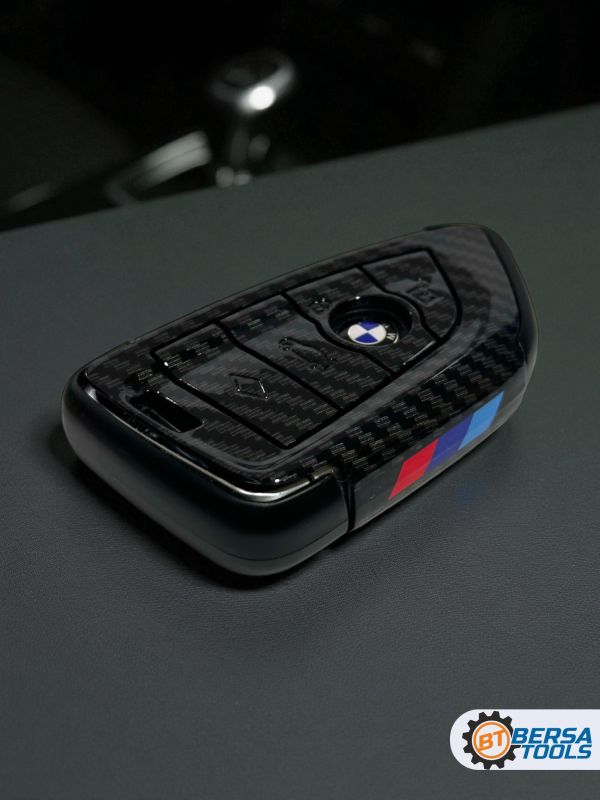 Чехол для смарт-ключа BMW 4 кнопки, карбон