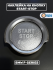 Наклейка на кнопку Start-Stop BMW F-series, серебристая