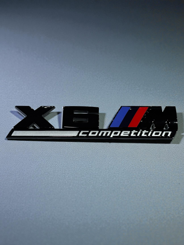 Эмблема пластиковая BMW X6 M Competition черный