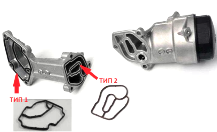 Прокладка корпуса масляного фильтра MERCEDES A6421801410, A6421800010 тип 1