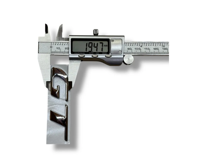 Эмблема GT BMW 81х19.5мм хром