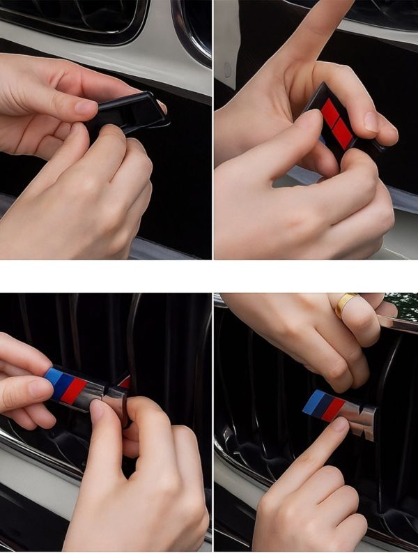 Эмблема-шильдик на решетку M7 BMW, 85 мм, черный