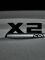 Эмблема пластиковая BMW X2 M Competition черный