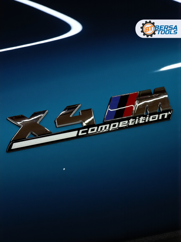 Эмблема пластиковая BMW X4 M Competition хром