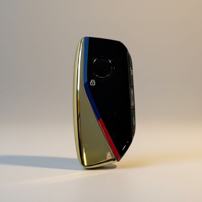 Корпус смарт ключа BMW F-series, G-series (Цвет: Золото, Кнопка «Ромб»)