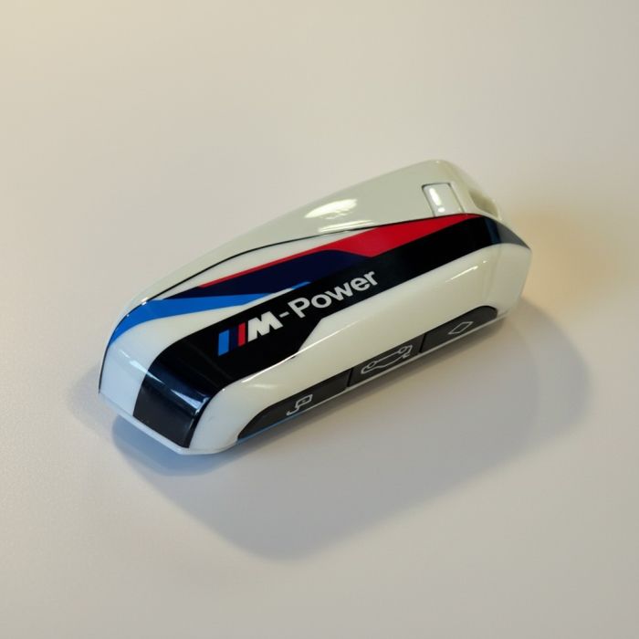 Корпус смарт ключа BMW F-series, G-series (Цвет: Белый, M-Power)