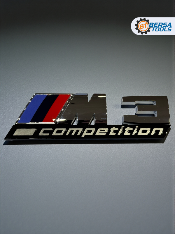 Эмблема пластиковая BMW M3 Competition хром