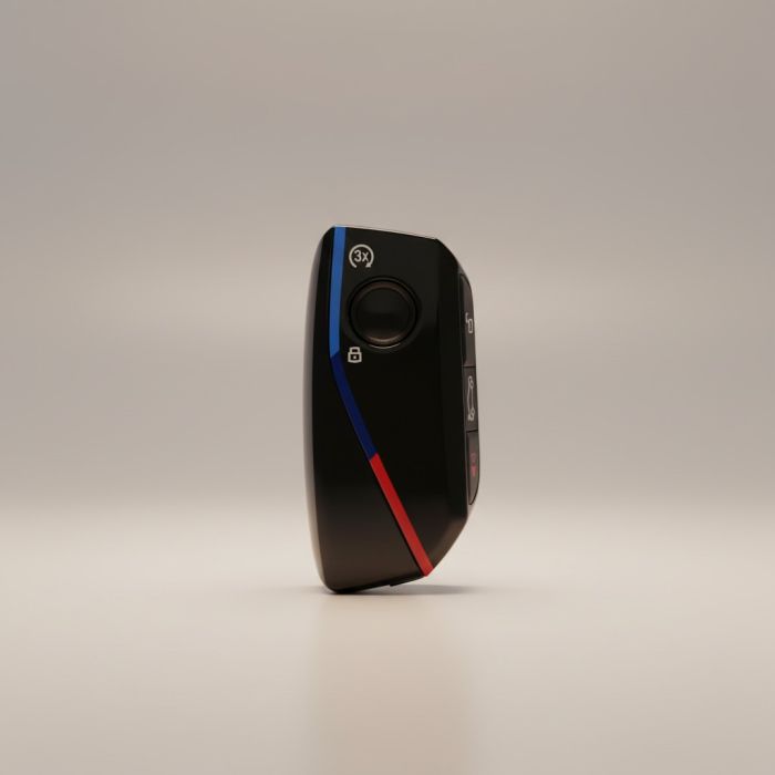 Корпус смарт ключа BMW (4 кнопки, для G-серии с логотипом и лезвием HU-100R)