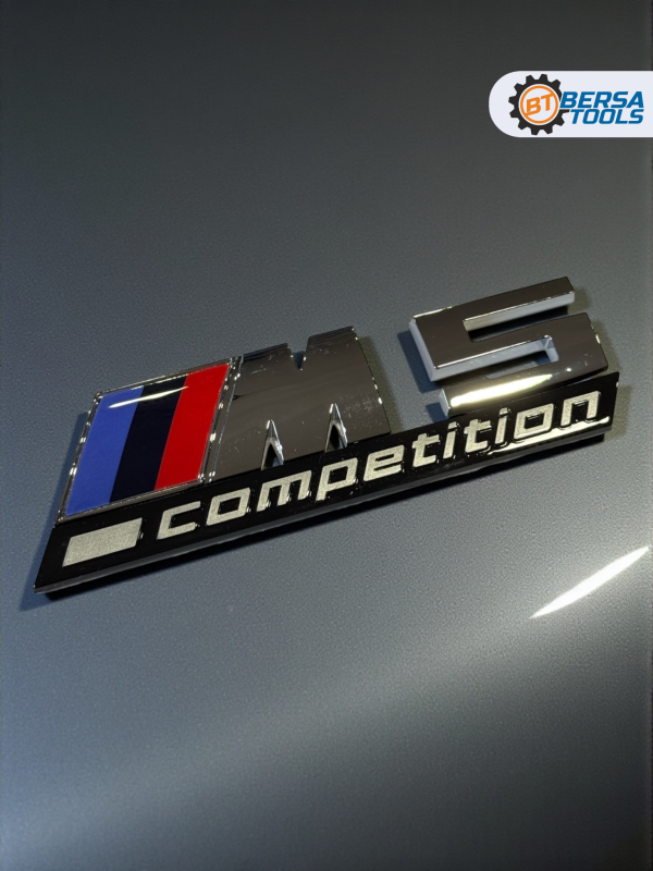 Эмблема пластиковая BMW M5 Competition хром