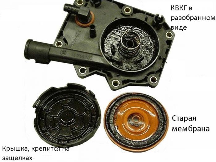 Мембрана клапана вентиляции картерных газов BMW М60, М62, M62TU