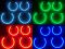 Ангельские глазки Cotton RGB (многоцветные) для BMW E90 pre LCI (дорестайл)